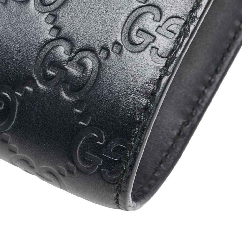 GUCCI Black Leather Horsebit Shoulder Bag - Picture 10 of 15